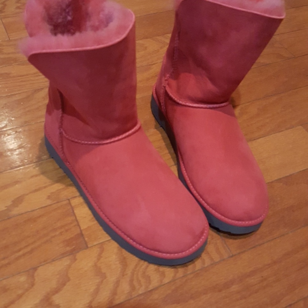 Uggs pink with red undertones